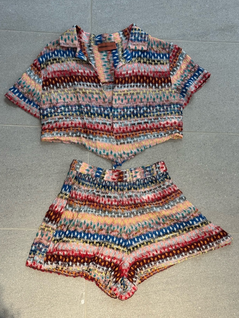 Missoni Knit Two-Piece Top & Shorts Set - Multicolor - Picture 1 of 5